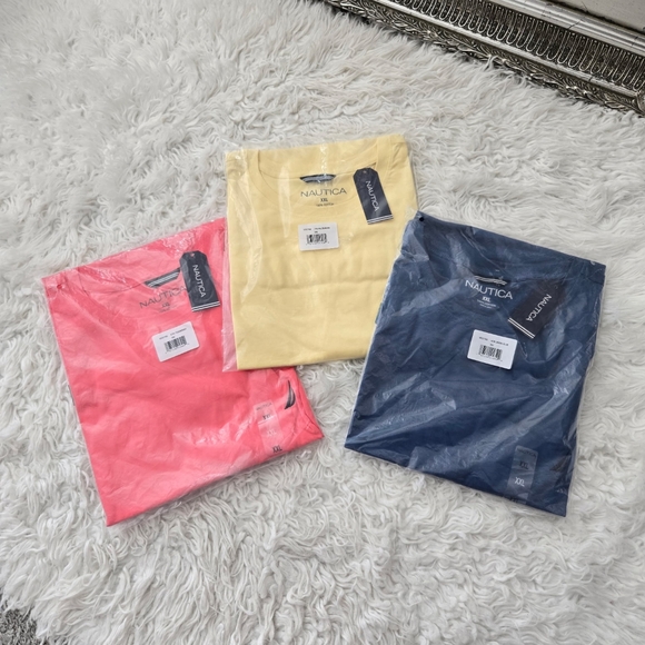 Nautica crewneck deck t-shirts Bundle of 3. Size XXL. New.Our wear-every-day D - Picture 1 of 11